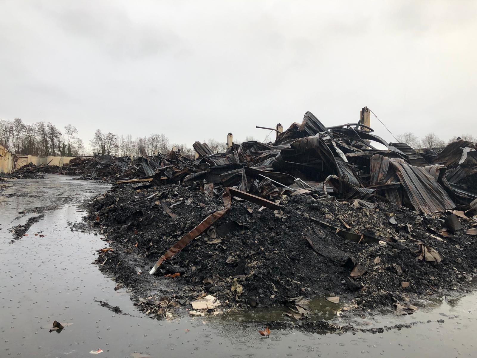 Rückbau auf einer Baustelle